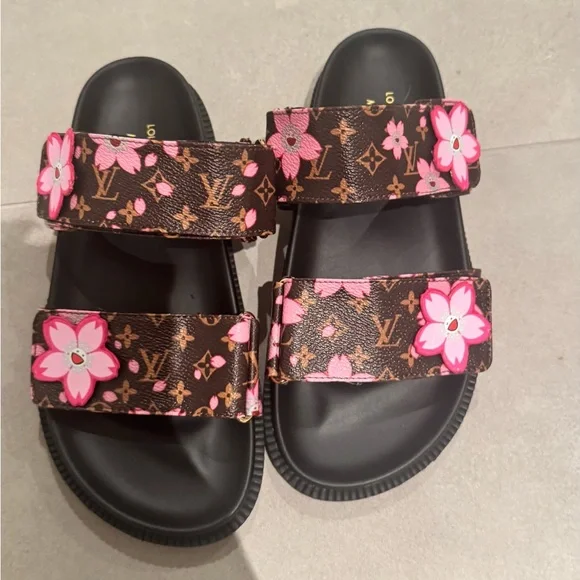 Women murakami floral summer slides sandals - Picture 3 of 4